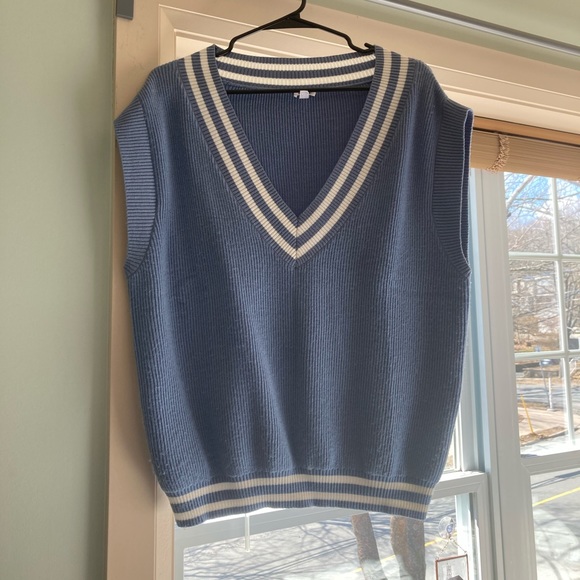 Blue Oversided Vest